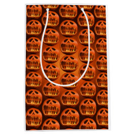 Sacola Para Presentes Média Saco de presente Halloween abóbora assustadora