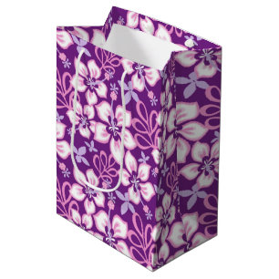 Sacola Para Presentes Média Saco de Presente JUNGLE SURF (COMBO ROXO)