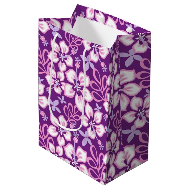 Sacola Para Presentes Média Saco de Presente JUNGLE SURF (COMBO ROXO) (Frente inclinada)