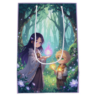 Sacola Para Presentes Média Saco de Presente Lenda de Fogo – Crianças com Magi