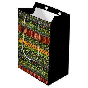 Sacola Para Presentes Média Saco de presente médio afrocêntrico