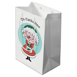 Sacola Para Presentes Média Saco de presente médio com nome personalizado da S