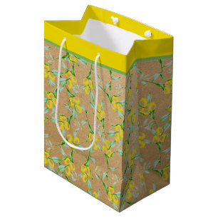 Sacola Para Presentes Média Saco de presente médio padrão de limões