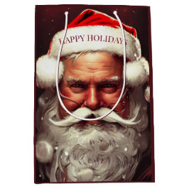 Sacola Para Presentes Média Saco de Presente Médio Papai Noel