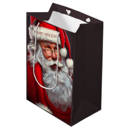 Sacola Para Presentes Média Saco de Presente Médio Papai Noel