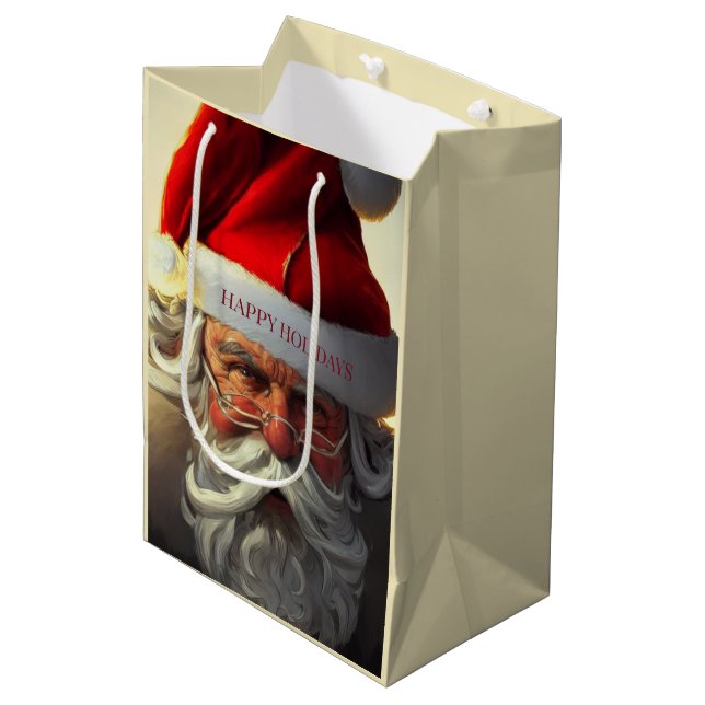 Sacola Para Presentes Média Saco de Presente Médio Papai Noel (Frente inclinada)