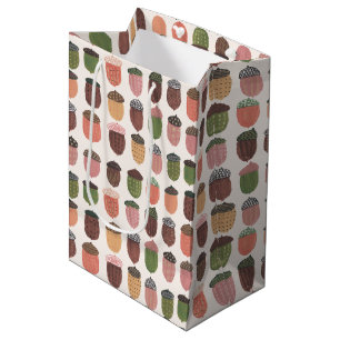 Sacola Para Presentes Média Saco de presente médio rosa de aniversário da meni