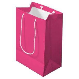Sacola Para Presentes Média Saco de Presente Médio Rosa Quente