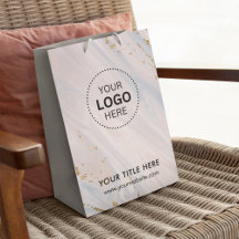 Saco de Presente Minimalista de Negócios Moderno