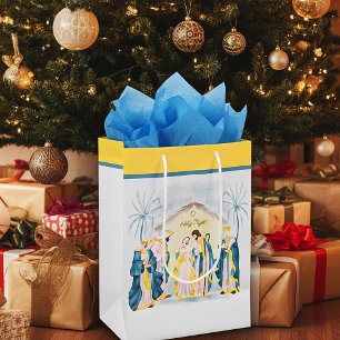 Sacola Para Presentes Média Saco de presente "O Natal sagrado" natalidade dour