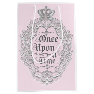 Sacola Para Presentes Média Saco de Presente ONCE UPON A TIME Vintage de Conto