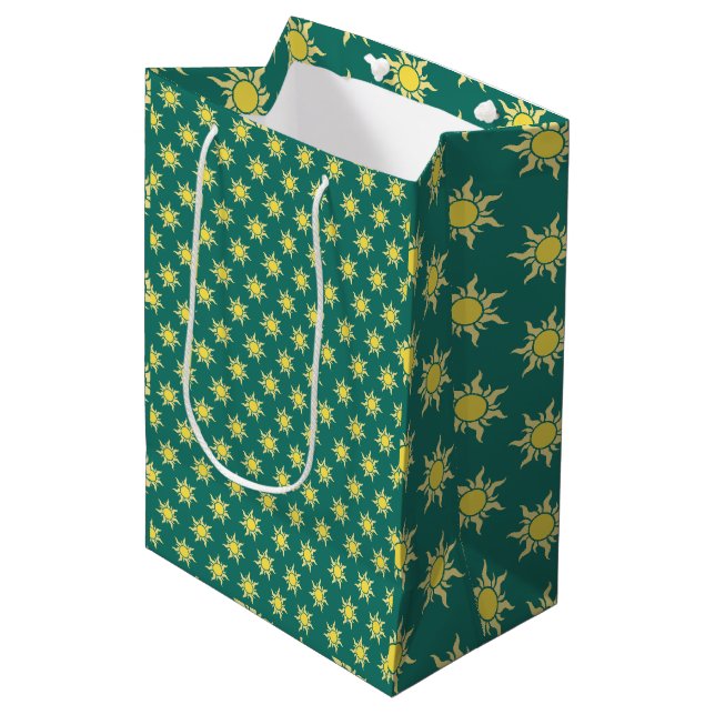 Sacola Para Presentes Média Saco de Presente Padrão de Sol (Frente inclinada)