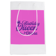 Saco de Presente para a Rainha do Aniversário