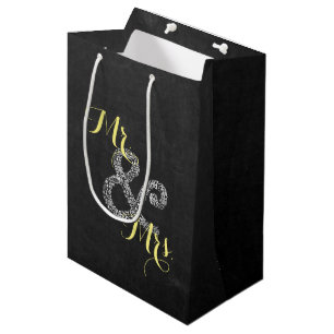 Sacola Para Presentes Média Saco de Presente para Casamento de Outono com Quad