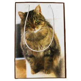 Sacola Para Presentes Média Saco de presente para gatos bonitos