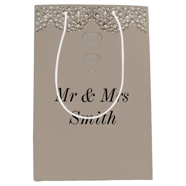 Sacola Para Presentes Média Saco de presente personalizado bonito invulgar (Frente)