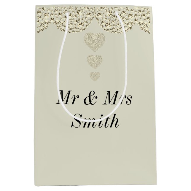 Sacola Para Presentes Média Saco de presente personalizado bonito invulgar (Frente)