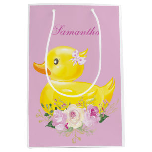 Sacola Para Presentes Média Saco de Presente Personalizado da MENINA DO PATO D
