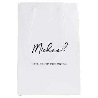 Sacola Para Presentes Média Saco de Presente Personalizado Preto e Branco para
