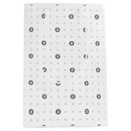 Sacola Para Presentes Média Saco de Presente Pontos Polka Bitcoin (Médio)