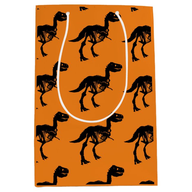 Sacola Para Presentes Média Saco de presente único e especial de esqueleto de  (Frente)