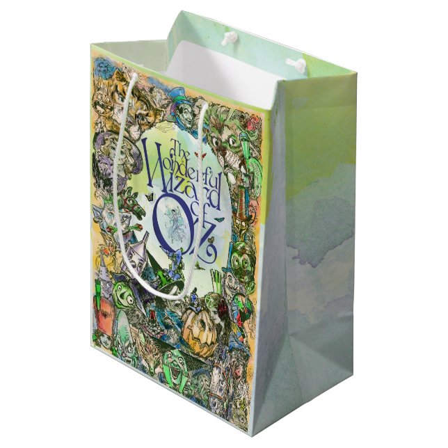 Sacola Para Presentes Média Saco de Presentes do Clássico Mágico de Oz (Frente inclinada)