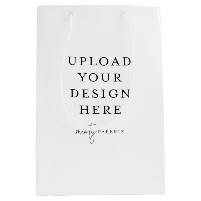 Sacola Para Presentes Média Saco de presentes personalizado, 7" x 10" (Frente)