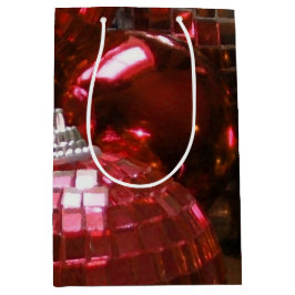 Sacola Para Presentes Média Saco de presentes Red Baubles