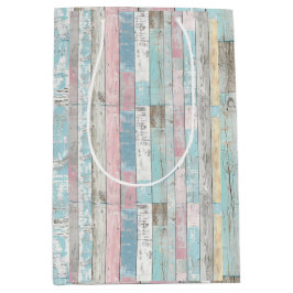 Sacola Para Presentes Média Saco do Painel da Madeira para Pastel Rustic