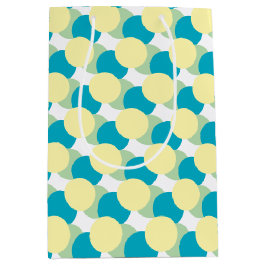 Sacola Para Presentes Média Saco do Presente - Círculos de Pastel Sobrepostos