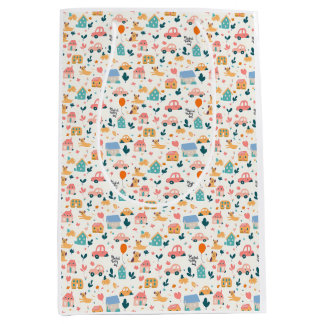 Sacola Para Presentes Média Saco do Presente com um padrão divertido