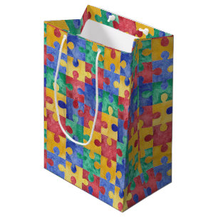Sacola Para Presentes Média Saco do presente da consciência do autismo
