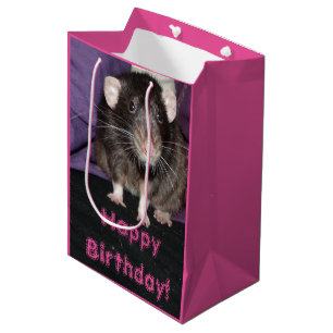 Sacola Para Presentes Média Saco do presente de aniversário do rato de Dumbo
