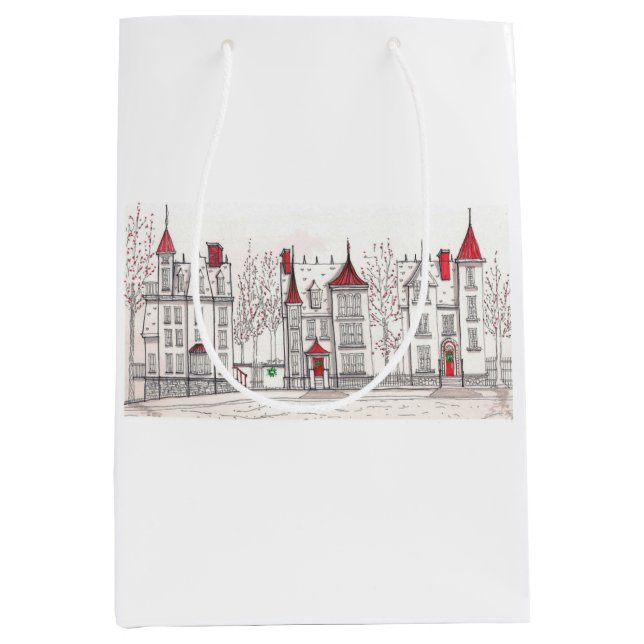 Sacola Para Presentes Média Saco do presente de Natal (Frente)