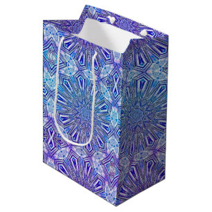 Sacola Para Presentes Média Saco do presente do teste padrão do caleidoscópi