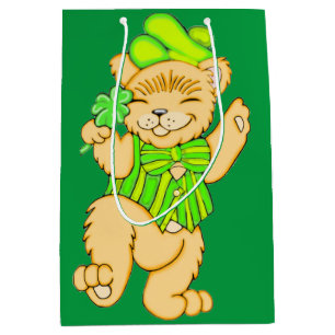 Sacola Para Presentes Média Saco do Presente do Urso Irlandês