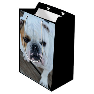 Sacola Para Presentes Média Saco inglês do presente do cão do buldogue