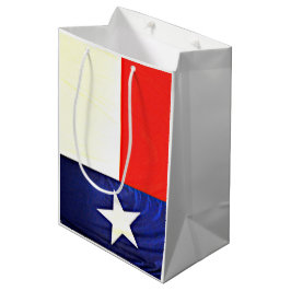 Sacola Para Presentes Média Saco Matte do presente da bandeira feita sob