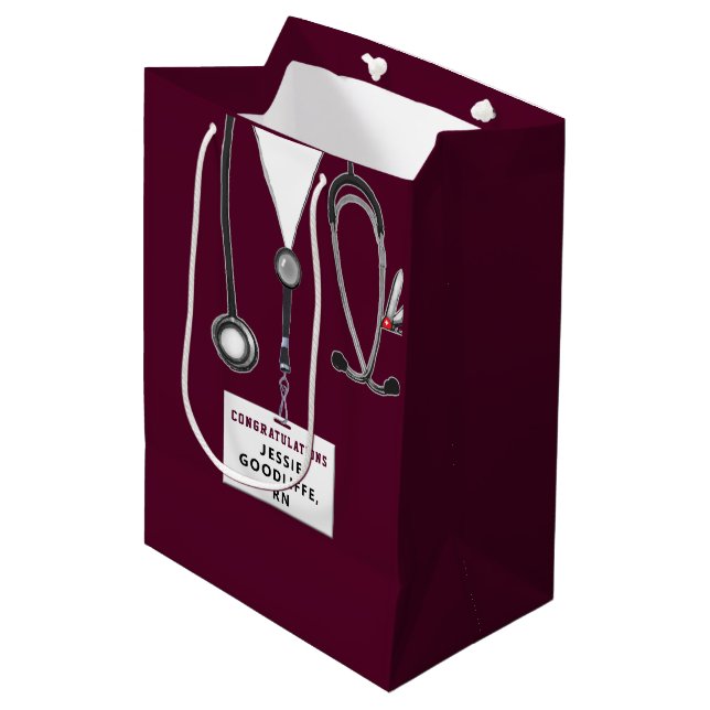 Sacola Para Presentes Média Saco Média de Presente para Graduação Escolar de E (Frente inclinada)