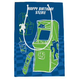 Sacola Para Presentes Média Saco médio de presentes do Arcade de Tempo Livre