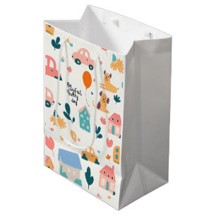 Sacola Para Presentes Média Saco para presentes com padrões coloridos simples