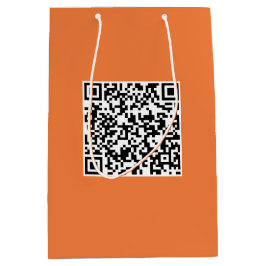 Sacola Para Presentes Média Saco Personalizado Médio com Código QR para Promoç