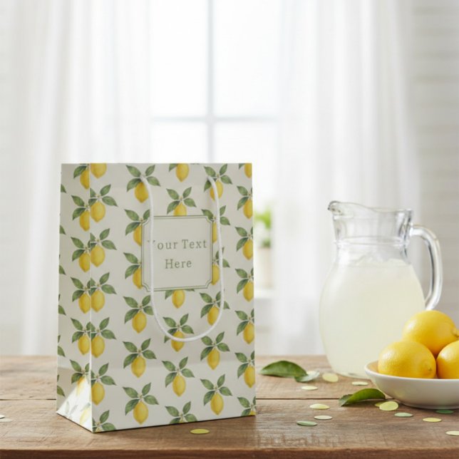 Sacola Para Presentes Média Saco Personalizado para Festa com Tema de Citros F (Criador carregado)