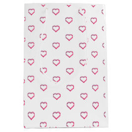 Sacola Para Presentes Média sacola de presente média little hearts