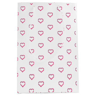 Sacola Para Presentes Média sacola de presente média little hearts