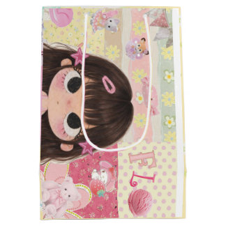 Sacola Para Presentes Média Sacolinha de Presente de Menina Chibi Fofa | Pape