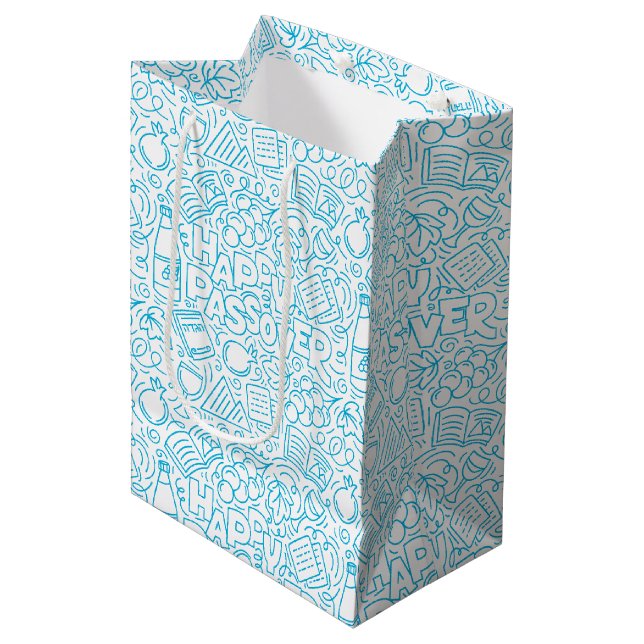 Sacola Para Presentes Média Sacolinha de Presente de Páscoa (Frente inclinada)