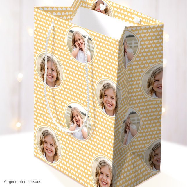 Sacola Para Presentes Média Sacos de Presente de Aniversário de Crianças com F (Criador carregado)