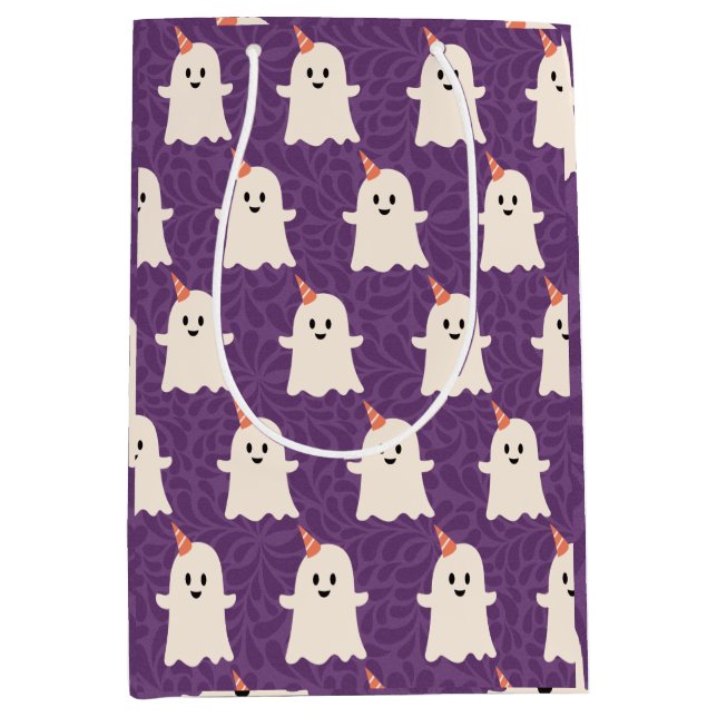 Sacola Para Presentes Média Sacos de presente impressos fantasma (Frente)