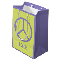 Sacos de presentes com Sinal de Paz Colorido